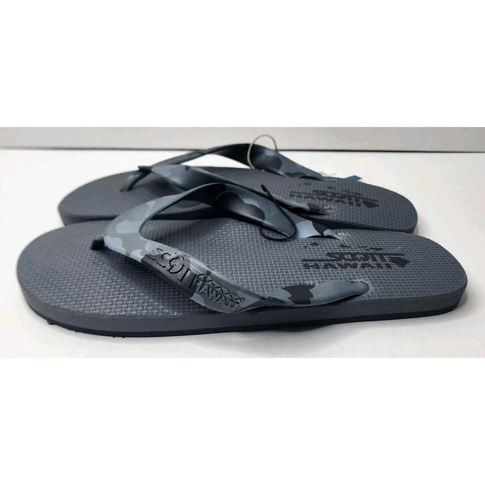 Scott Hawaii - Men's 4230 Ho'onalu Flip Flops/Sandals - Black Camo - Sz 8 - NWT